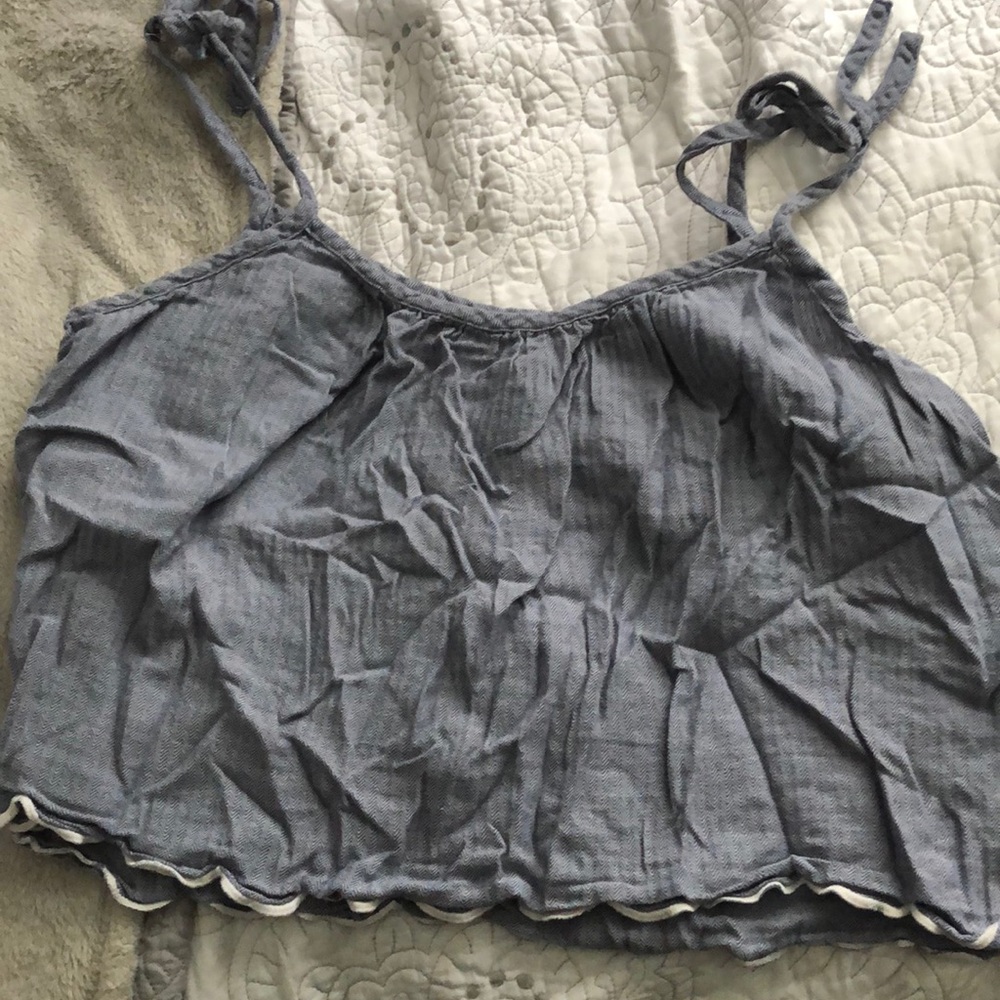 Grey blue tank top